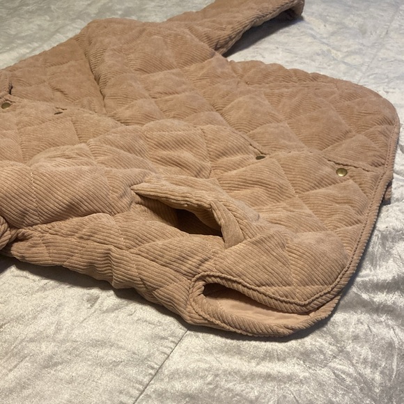 Wishlist Pink Corduroy Quilted Snap-Button Jacket - Picture 7 of 9